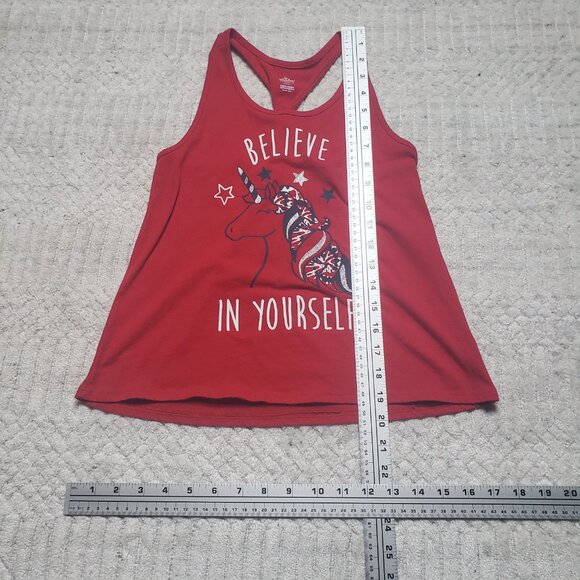✨ Way to Celebrate “Believe in Yourself” Unicorn Tank – Girls L (10/12) ✨ - Picture 6 of 7